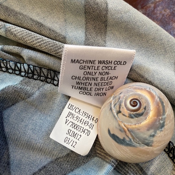 Banana Republic Turquoise/Black Geometric Dress XS - Picture 10 of 11